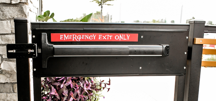 emergency push bar installation in Lucas Valley-Marinwood